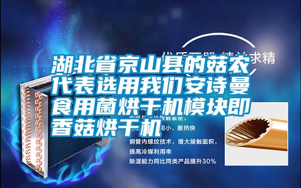 湖北省京山县的菇农代表选用99精品久久久久久水蜜桃99精品久久久久久水蜜桃食用菌烘干机模块即香菇烘干机