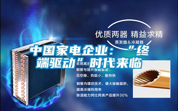 中国家电企业：“终端驱动”时代来临