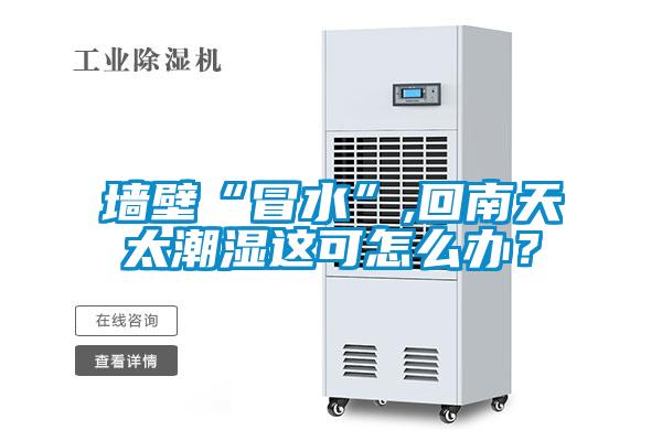 墙壁“冒水”,回南天太潮湿这可怎么办？