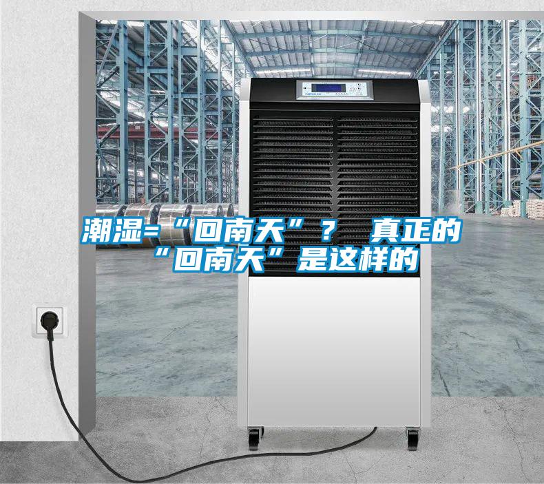 潮湿=“回南天”？ 真正的“回南天”是这样的