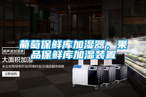 葡萄保鲜库加湿器，果品保鲜库加湿装置