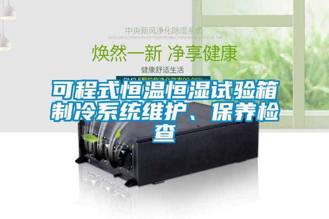 可程式恒温恒湿试验箱制冷系统维护、保养检查