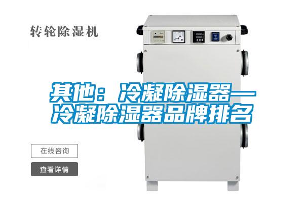 其他：冷凝除湿器—冷凝除湿器品牌排名