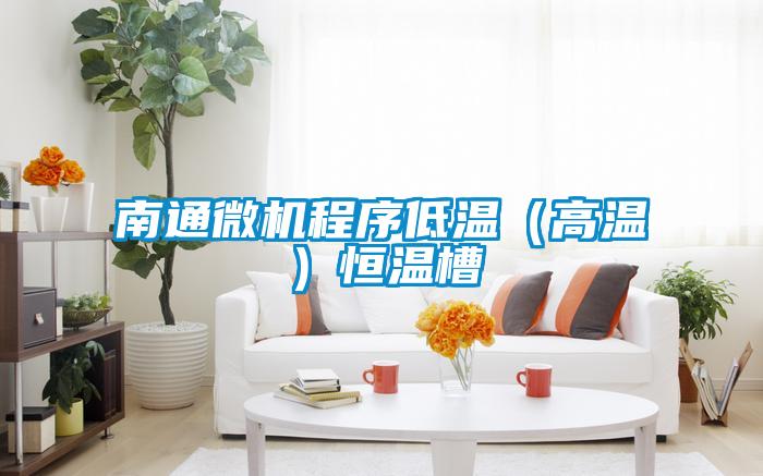 南通微机程序低温(高温)恒温槽