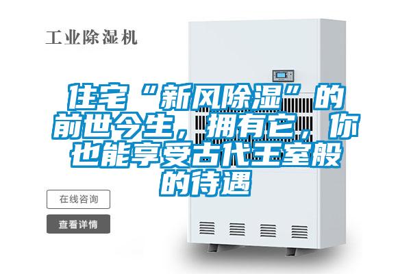 住宅“新风除湿”的前世今生，拥有它，你也能享受古代王室般的待遇