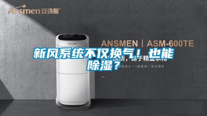 新风系统不仅换气！也能除湿？