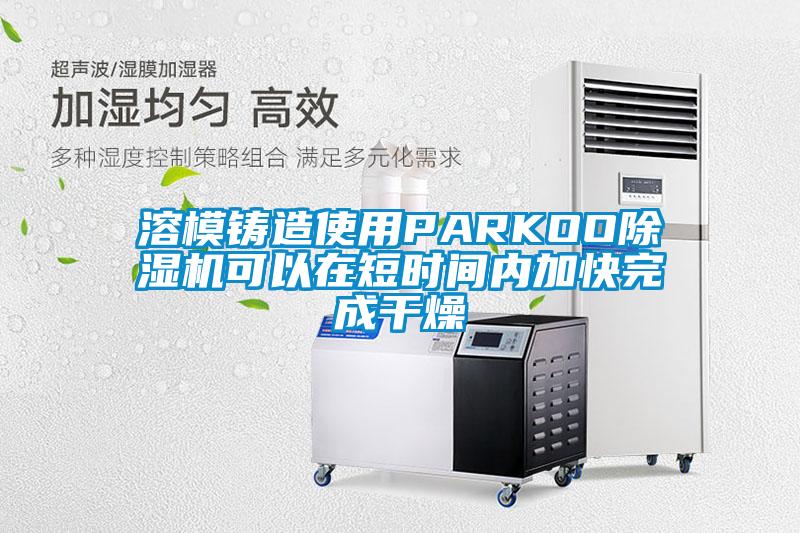 溶模铸造使用PARKOO精品一区二区三区水蜜桃可以在短时间内加快完成干燥