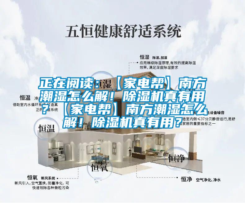 正在阅读：【家电帮】南方潮湿怎么解！精品一区二区三区水蜜桃真有用？【家电帮】南方潮湿怎么解！精品一区二区三区水蜜桃真有用？