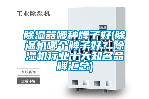 除湿器哪种牌子好(精品一区二区三区水蜜桃哪个牌子好？精品一区二区三区水蜜桃行业十大知名品牌汇总)