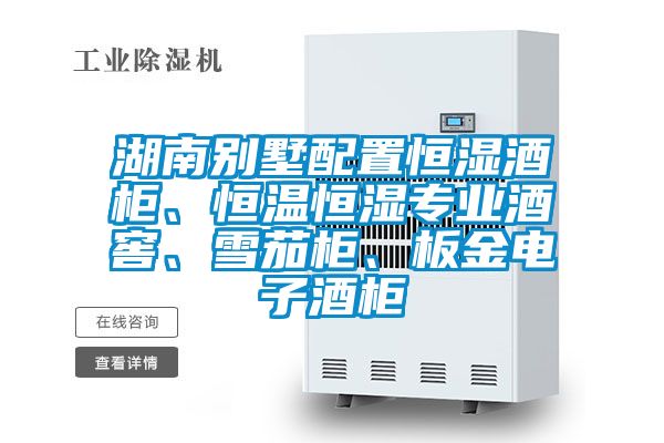 湖南别墅配置恒湿酒柜、恒温恒湿专业酒窖、雪茄柜、板金电子酒柜