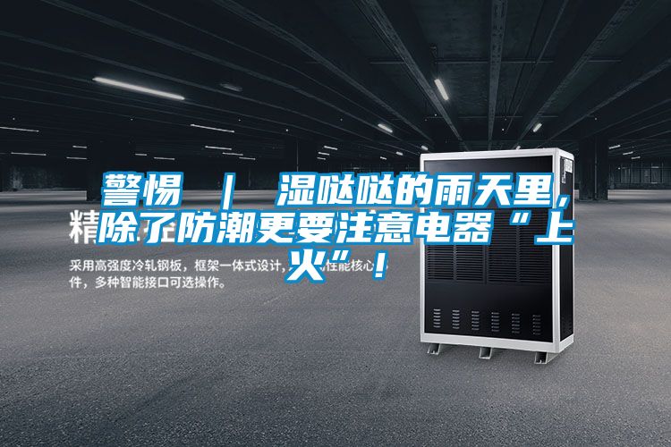 警惕 ｜ 湿哒哒的雨天里，除了防潮更要注意电器“上火”！