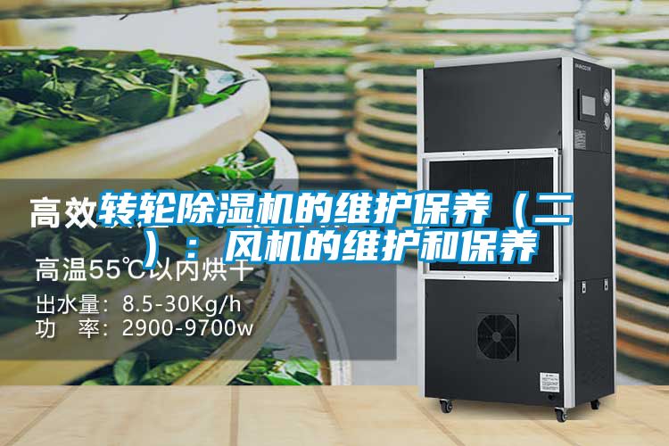 转轮精品一区二区三区水蜜桃的维护保养（二）：风机的维护和保养