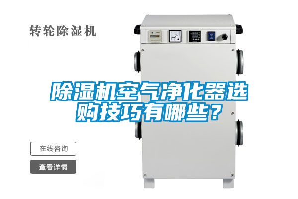 精品一区二区三区水蜜桃空气净化器选购技巧有哪些？