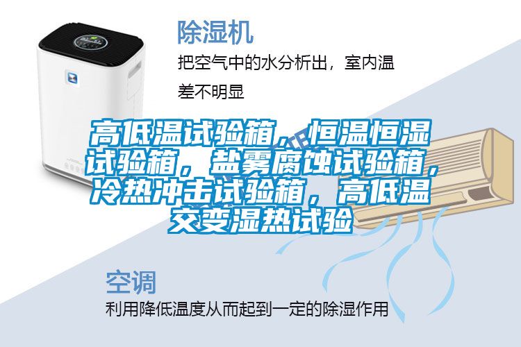 高低温试验箱，恒温恒湿试验箱，盐雾腐蚀试验箱，冷热冲击试验箱，高低温交变湿热试验