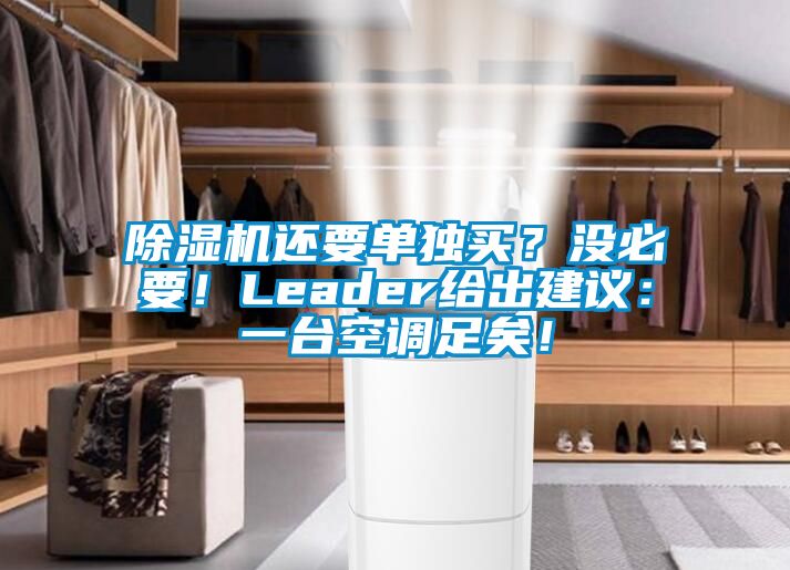 精品一区二区三区水蜜桃还要单独买？没必要！Leader给出建议：一台空调足矣！